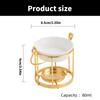 Elegant Gold Cage Shape Essential Oil and Candle Burners Diffuser for Home Decors and Relaxation in a Portable Designs