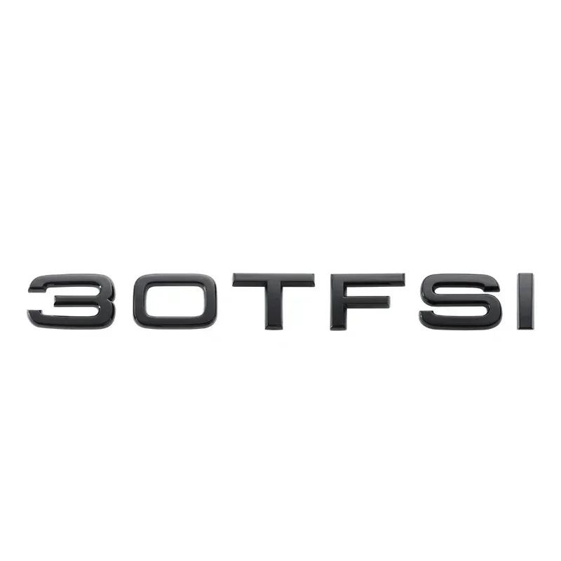 Silver Black Letters 30TFSI 35TFSI 40TFSI 45TFSI 50TFSI 55TFSI 60TFSI Numbers Emblem For new A1 A3 A4 A5 A6 A7 A8 Q2 Q3 Q5 Q7