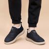 Herren Freizeitschuhe Warm Leichtgewicht Trainingsschuhe Winter Rutschfest Loafer Mit Kunstfell gefüttert Business Bequem Flauschig Outdoor Laufschuhe für Herren