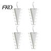 360 Degree Rotating Hook V Shaped Double-Sided Closet Organizer, Multi-Layer Vertical Hanger, with Scarf Hanger 12 Non-Slip Hooks Storage