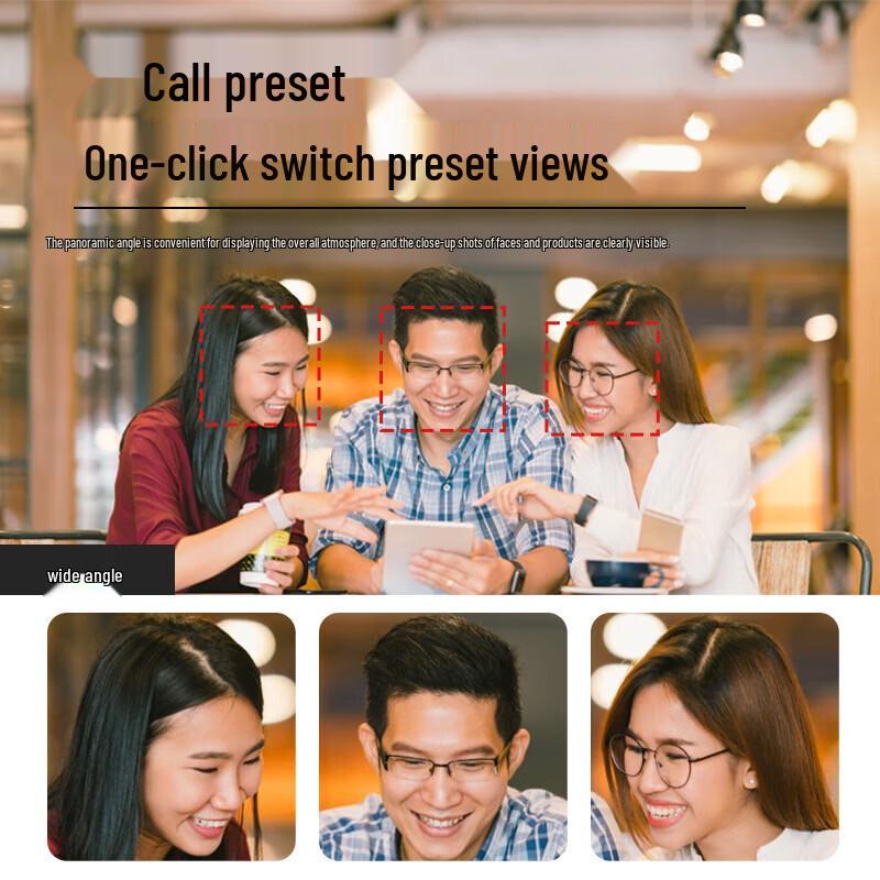 Lenovo thinkplus AI Face Tracking 12x Zoom Live Stream Camera (CN version)