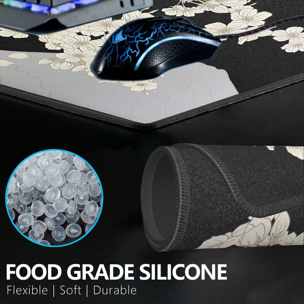 X-Raypad Aqua Control II-Sakura-Night-XXL (900x400x4mm) Cloth Gaming Mouse Pad, Official Japanese Distributor Warranty