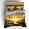"Nature-Inspired Spiritual Quote Set"  kid's and adults' bedroom decor, Exquisite three-piece bedding set gift