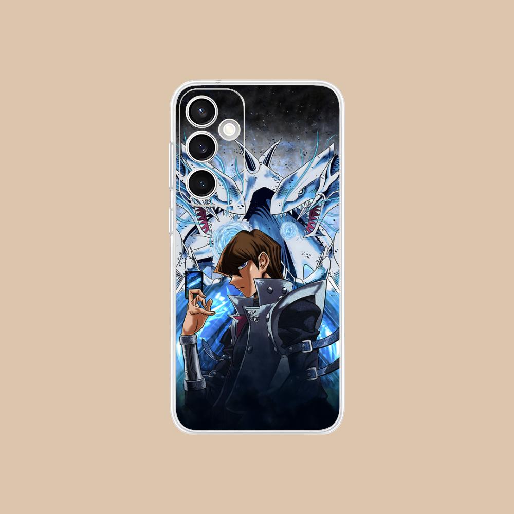 Yugioh Seto Kaiba Phone Case for Samsung Galaxy S25 S24 S23 S22 S21Plus FE Ultra Soft TPU Clear Shockproof Cover