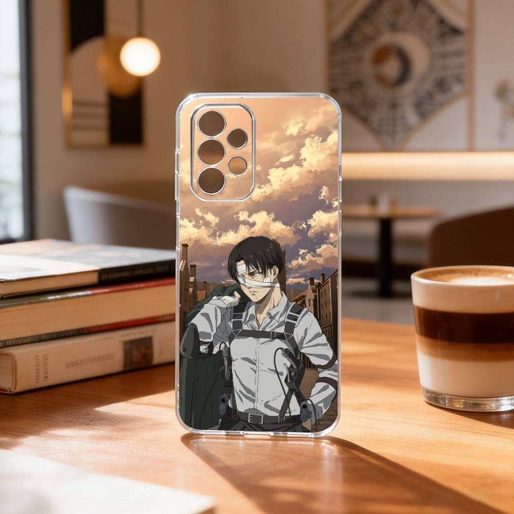 A-Attack on Titan L-Levi A-Ackerman  Phone Case Transparent Silicone Soft For Samsung S25,S24,S21,S22,S23,S30,Ultra,S20,Plus,Fe