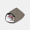 Japanese and Korean INS Classic Black and White Checkered Single Shoulder Bag Large Capacity Fashion Tote Bag Trendy Versatile Commuting Shopping Bag
