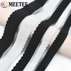 Meetee 2/5Meters Nylon Elastic Band 10-50mm Black White Lace Rubber Tape Bra Underwear Webbing Strap Belt DIY Sewing Accessories