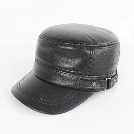 

Мужские шляпы из натуральной коровьей кожи Мужские осенне-зимние шляпы из натуральной коровьей кожи Уличная теплая шапка из натуральной коровьей кожи Adjustable чёрный
