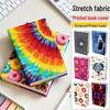 Multi-Size Starry Sky Fabric Book Cover - Elastic, Dirt & Wear-Resistant