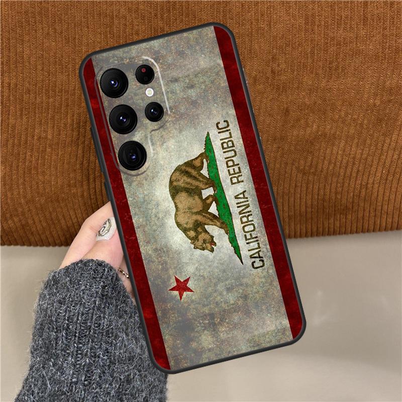 California Flag Phone Case For Samsung Galaxy S25 Ultra S9 S10 S20 S21 S22 Plus S24 FE S23 Ultra Back Cover