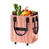 Long Handheld Roller Skating Shopping Bag Foldable Portable Folding Hand Cart Lightweight Waterproof Pull Cart with Wheels