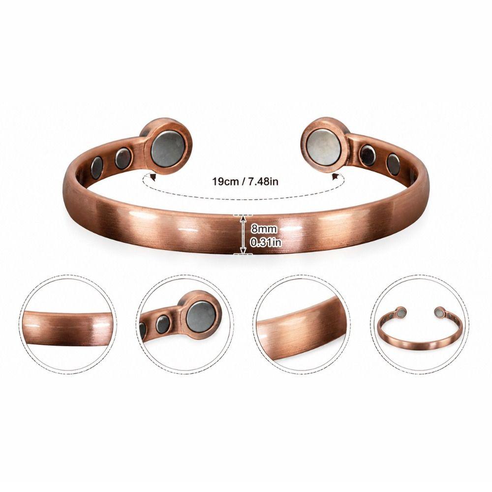 Simple Magnetic Energy Wristband Comfortable To Wear Cuff Bracelets Daily Use