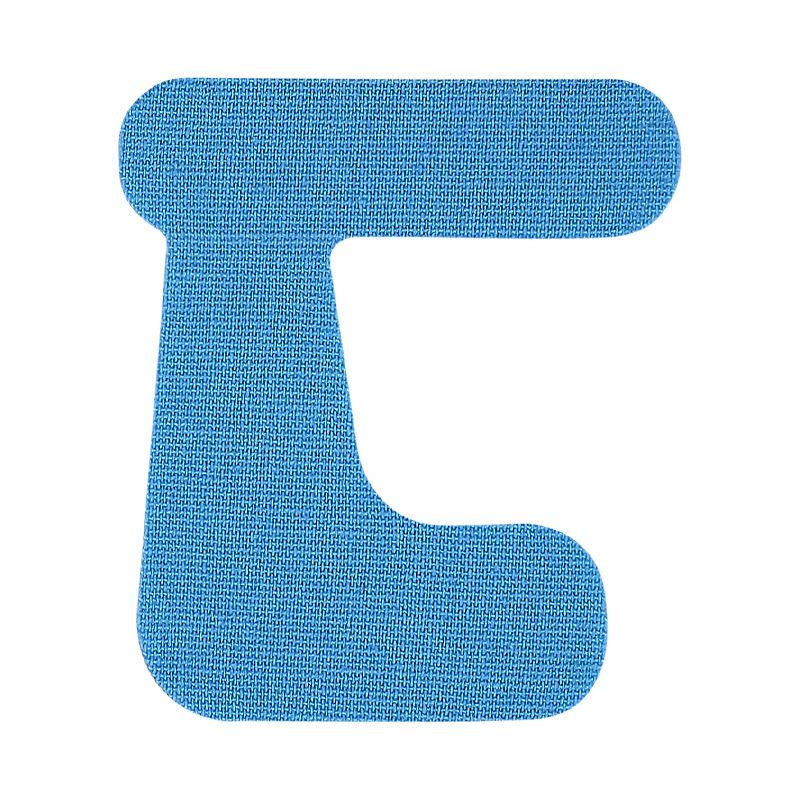 

Предварительно вырезанная эластичная накладка на большой палец Фиксирующая поддержка Защита от трения Спортивный бинт Кинезио тейп Бинт-лента Клейкая лента right синий