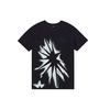 WE11DONE Ss22 Pattern Painted Washed Short Sleeve T-Shirt Unisex T-Shirts Black WD-TT1-22-715-U-BK