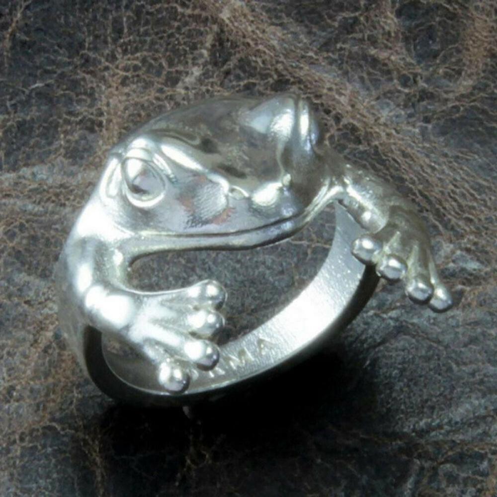 Anneaux Forme Vintage Grenouille Animal Pour Femmes Grenouille Crapaud Métal Enroulement Anneau de Doigt Anneau Unisexe Hommes Petite Amie Fête Cadeaux Personnalité