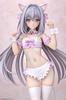 Q-six Tsuki Ni Yorisou Otome No Sahou Sakurakoji Luna Cat Ear Maid Sakura Color Ver. 1/6 Scale PVC Painted Complete Figure