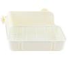 A'sTool Rabbit Toilet Cage with Slatted Floor, Rectangular, Fixed, for Degus, Chinchillas, Ferrets, and Guinea Pigs (White)