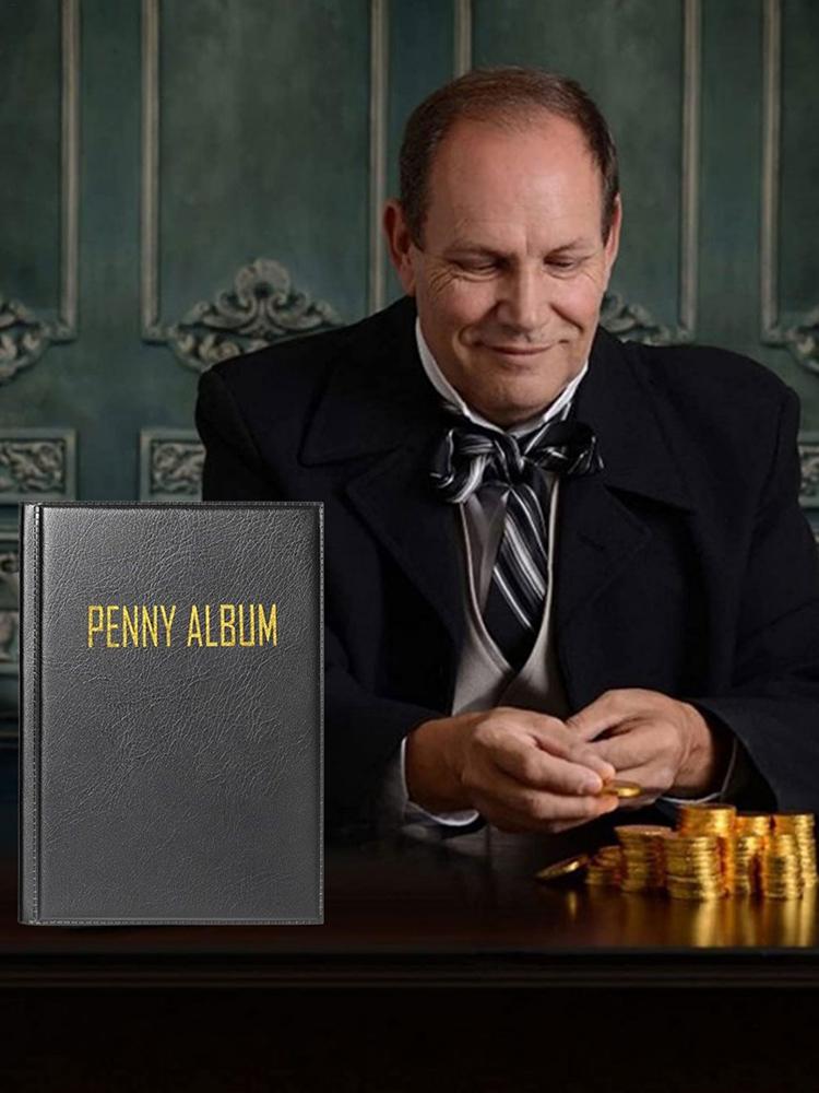Penny Coin Collection Book Penny Album Hold 108 Coin Holder Storage Organizer for Currency Bill Display Souvenir Travel Kids