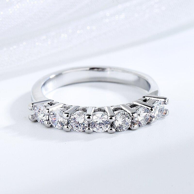 Copper Ring Classics Shining For Women Beautiful Ring Fashion Wedding Engagement Jewelry Zircon Party Women Gifts