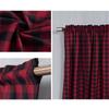 Polyester Door Valance Curtain 55.91x15.75in Buffalo Check Valance  For Kitchen