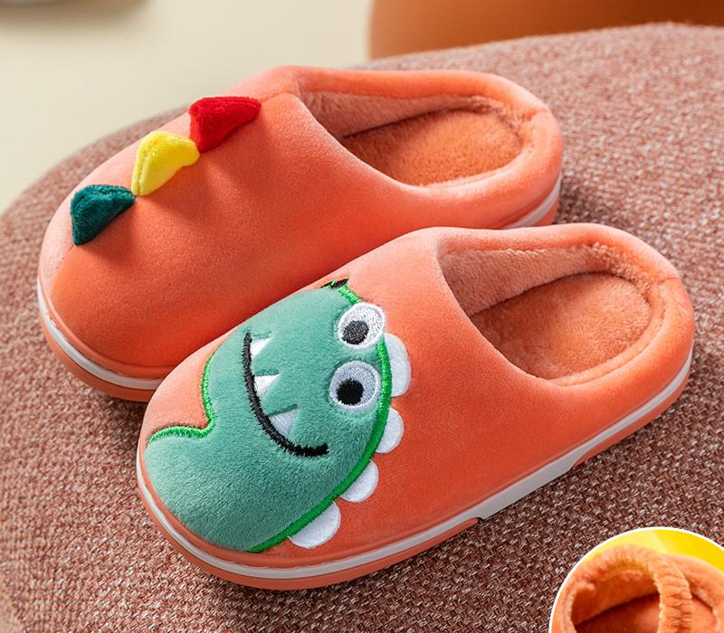Slippers Winter Boys Girls Warm Dinosaur Toddler Baby Home Slippers Children Indoor House Floor Slippers Cartoon Style For Kids 20