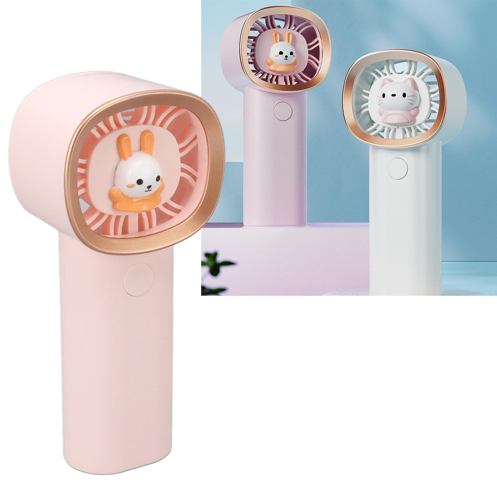 

Hand Fan 3 Gear USB Charging Cute Handheld for Makeup Travel Outing