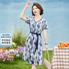 XUEXI Elegant Mulberry Silk A-Line Summer Dress