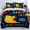 Cartoon Dinosaur Space Cute Dino Children Duvet Cover Set HD Comforter Cover for Kids Bedding Sets Bedclothes Bedroom Decor