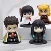 Figurka Zabójca Demonów Zabawka Anime Kimetsu no Yaiba Wersja Q Siedzący Tanjiro Nidouzi Inosuke Zenizu Figurka PVD Model Lalka Prezenty