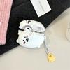 Hug the bear for airpods4 apple bluetooth wireless headset cover 1/2/3 generation pro2 silicone creative woman