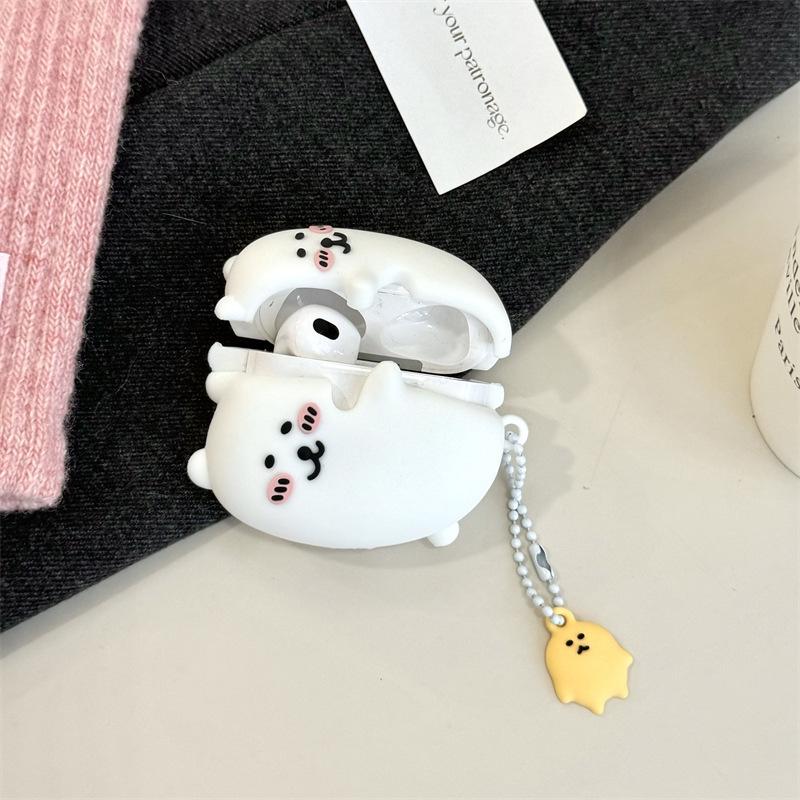 Hug the bear for airpods4 apple bluetooth wireless headset cover 1/2/3 generation pro2 silicone creative woman