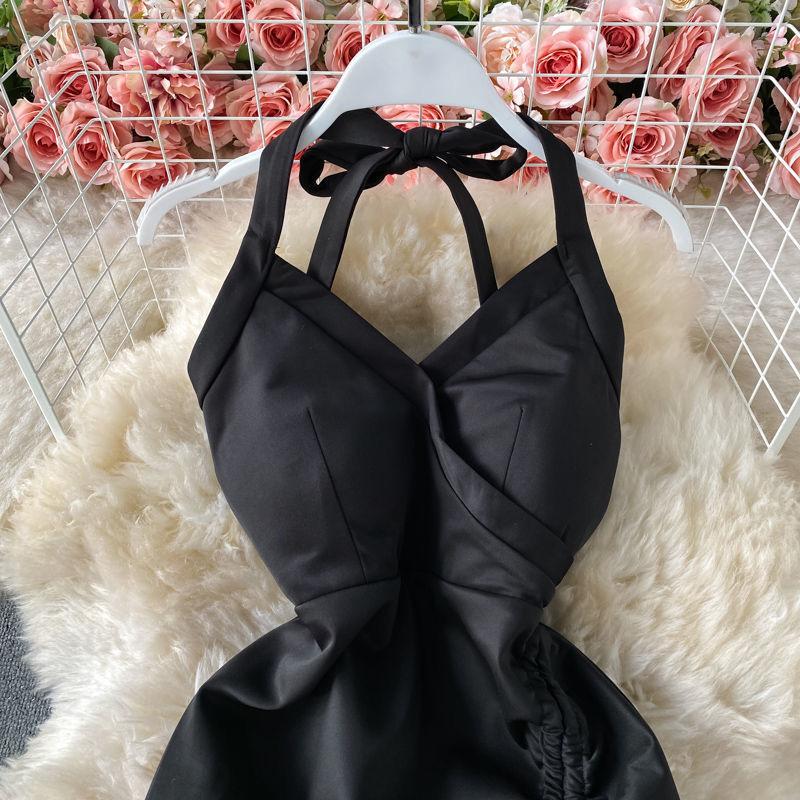 Pure Desire Style Sexy Neck Tube Top Dress Women's 2026 Summer New Tight and Thin Irregular Spice Girl Hip Wrap Dress