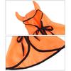 Pet Halloween Costume 3Pcs Set Adjustable Orange Cloak Cute Horns Design