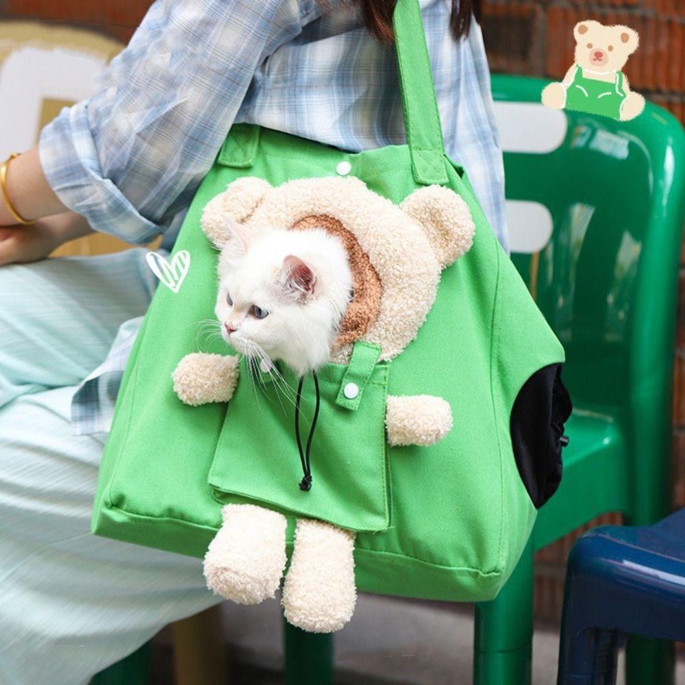 Portable Pet Travel Bag Breathable Pet Outdoor Bag Practical Cat Carrier Bag Hiking