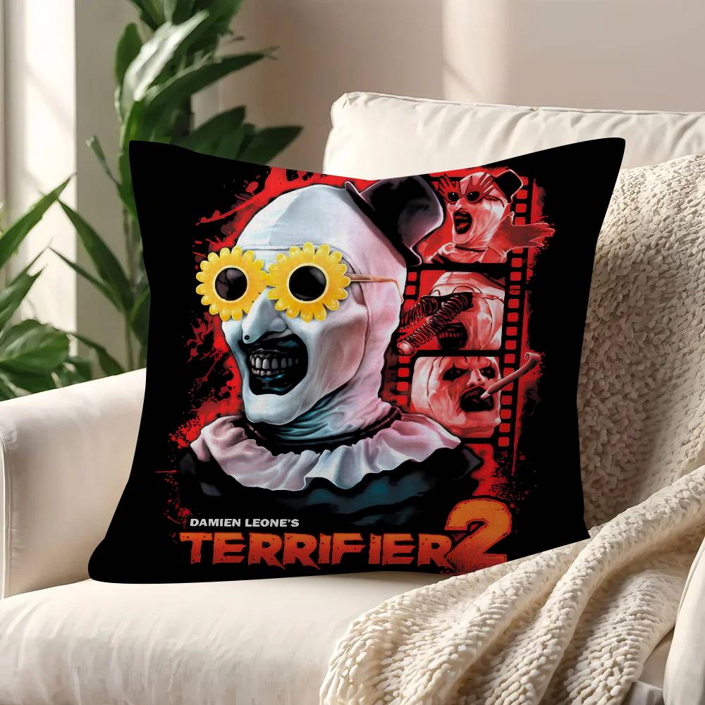 Movie T-Terrifiers 2 Anime Maple Design Cushion Cover Happy Autumn Harvest Decor Holiday Decorati Pillow Cover