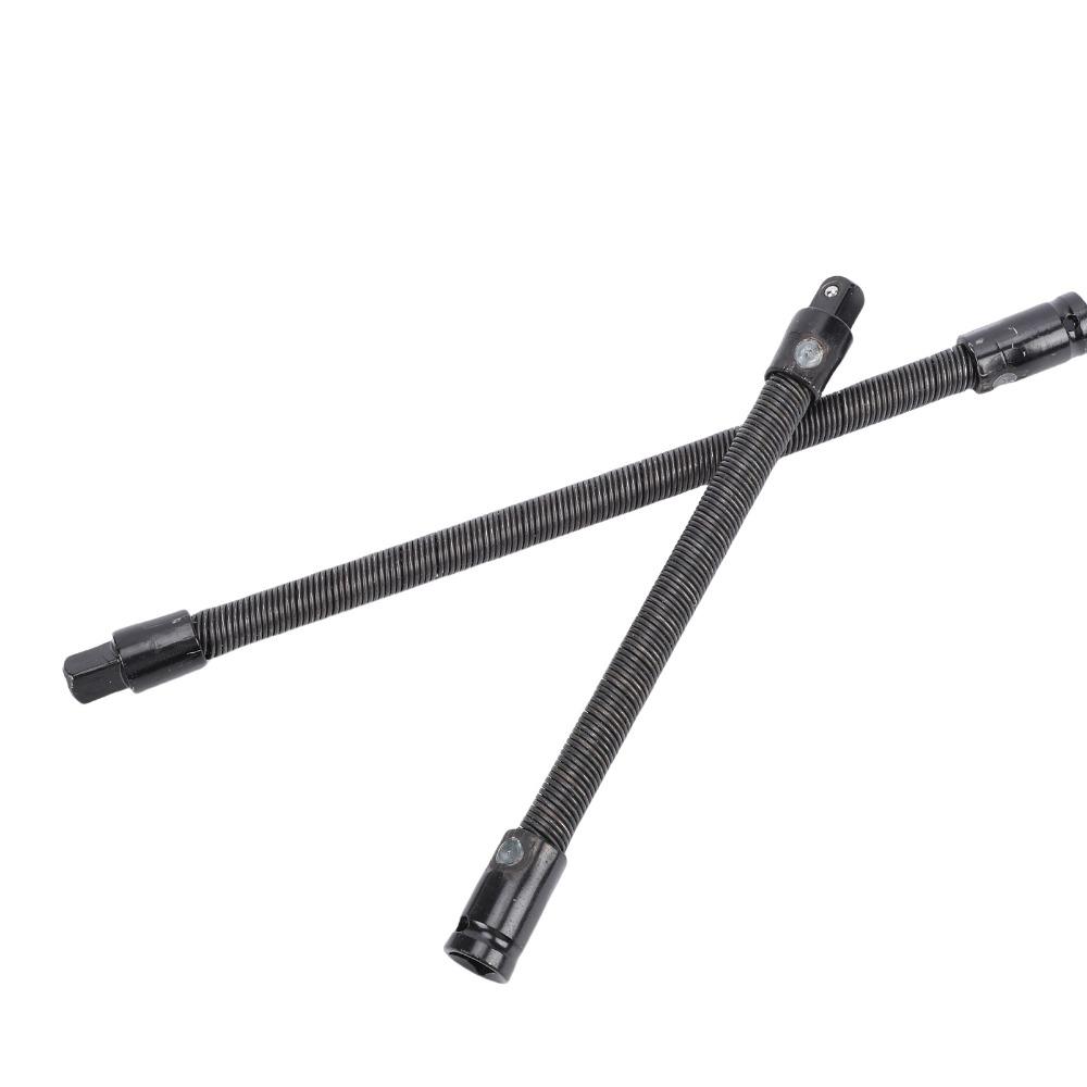 2 pièces Barre d'extension pour douille flexible entraînement 1/2 pouce Acier allié S2 250 mm 350 mm Extension de douille flexible Acier à ressort