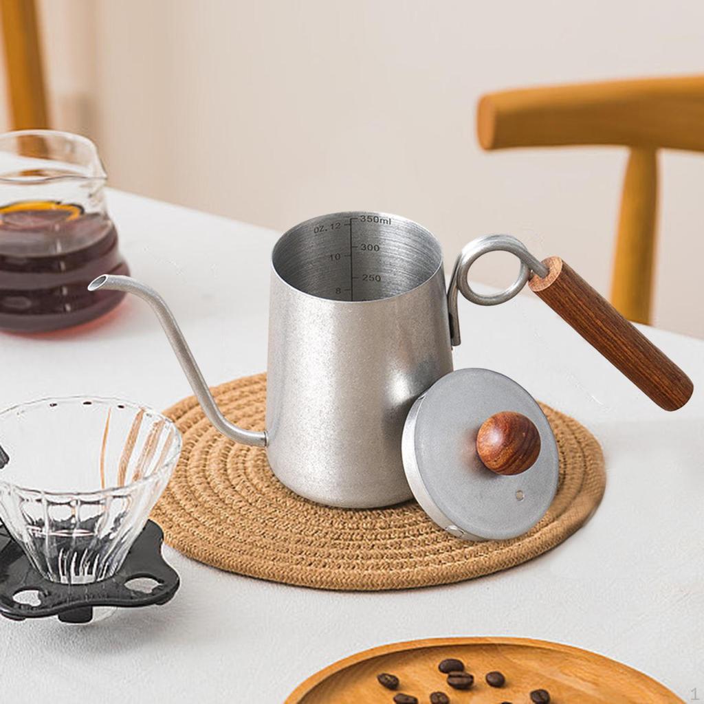Kettle for Coffee and Tea, 350ml Drip Pot Office Cafe