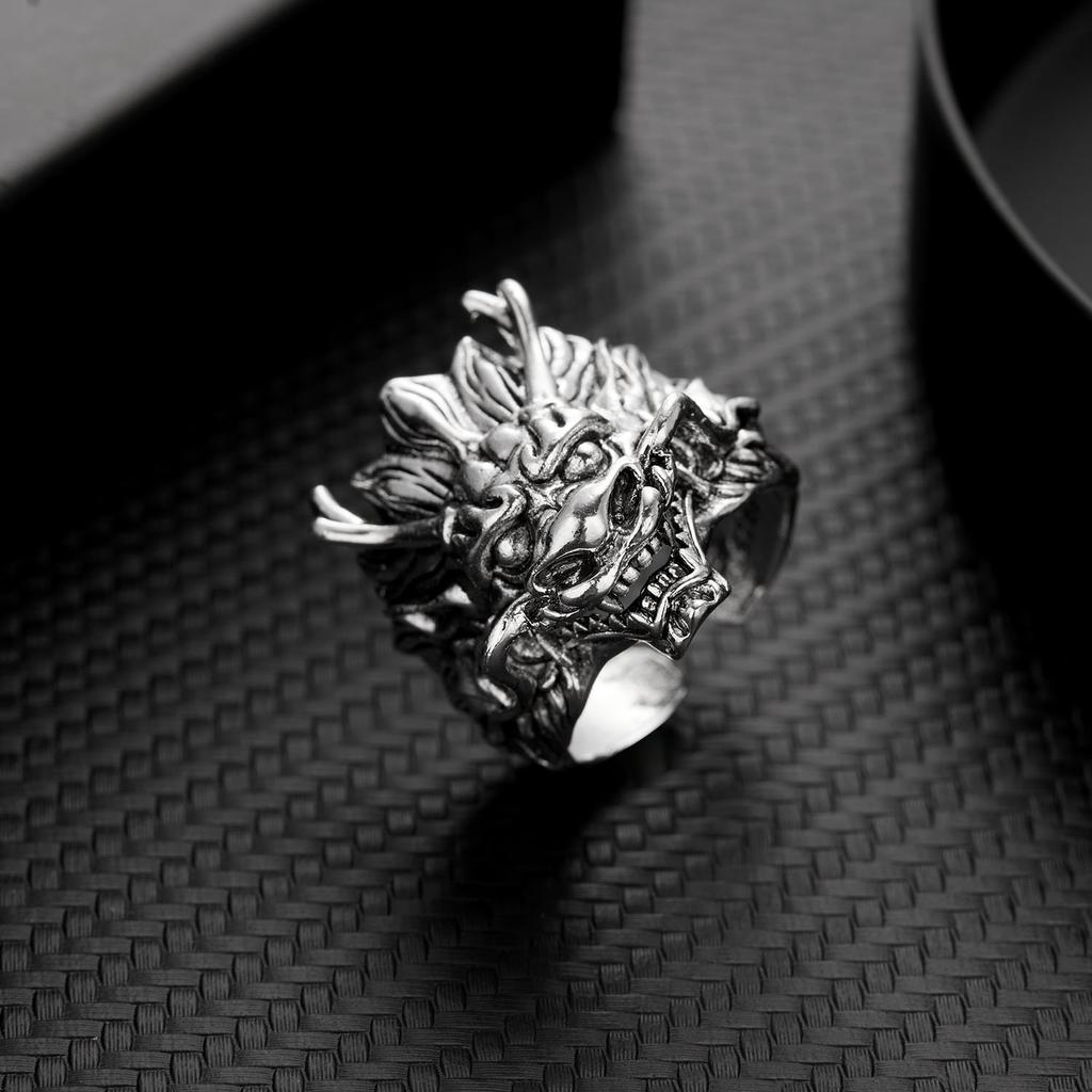 Titanium Steel Octopus Rings Gothic Deep Sea Monster Squid Finger Punk Tentacles Ring Adjustable Size Personality Jewelry Gift