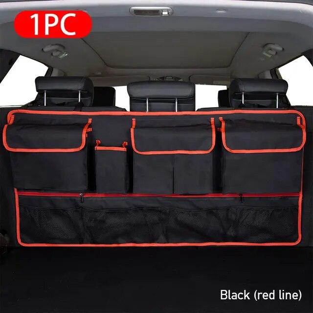 Car Trunk Organizer With 9 Pockets Large Capacity Storage Bag Backseat Oxford Cloth Backseat Stowing And Tidying Car Accessories