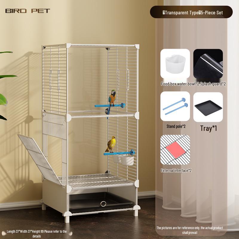 Luxury Large Bird Cage for Cockatiels, Budgerigars, Parrots with Breeding Box