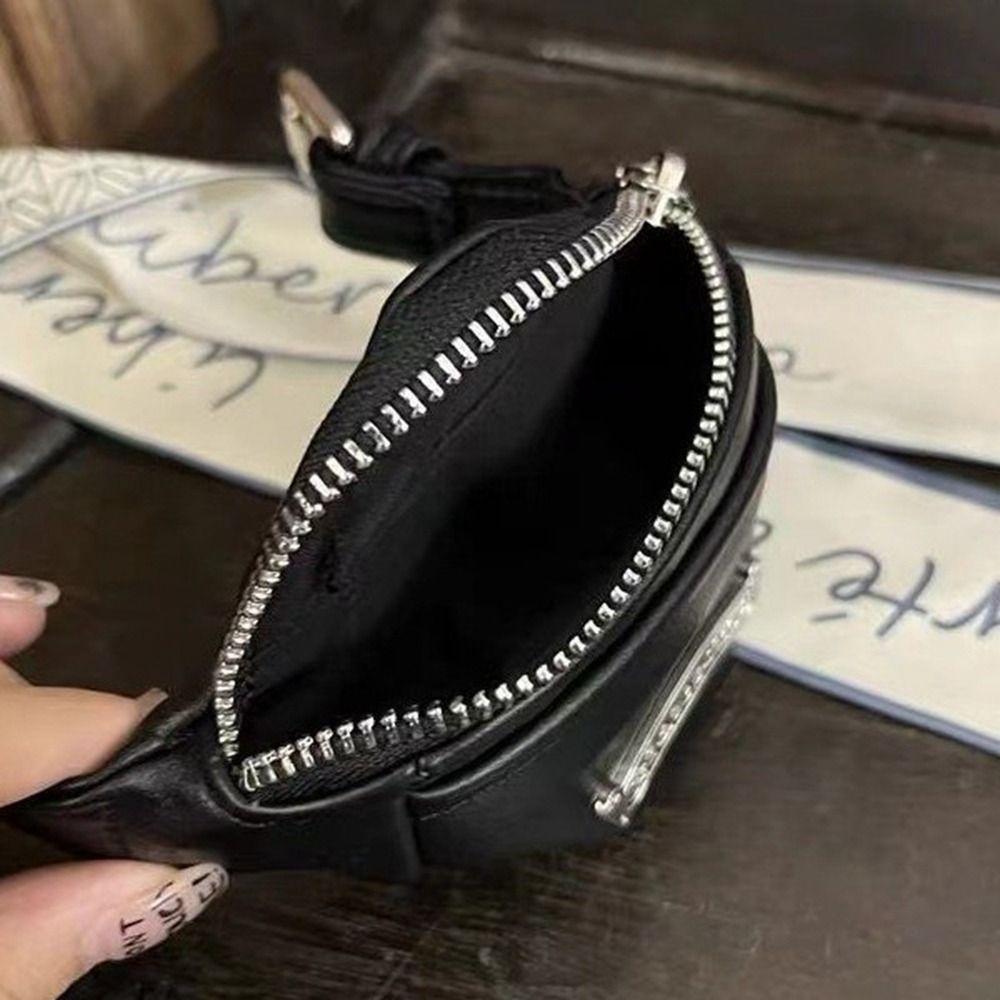 

Coin Storage Small Wrist Bags Spice Girls Zipper Purse Simple Earphone Bags Girl чорний