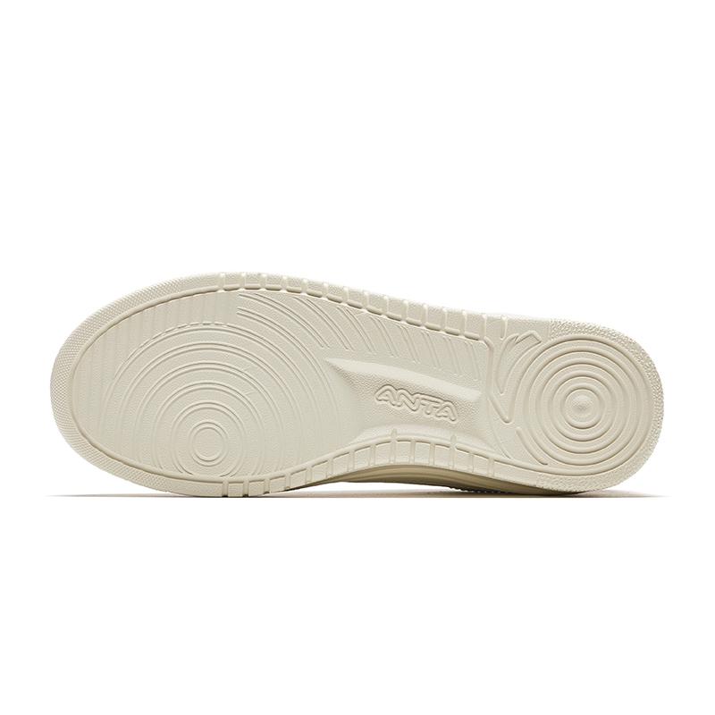 New Anta Anti-Slip And Wear-Resistant Breathable Low-Top Skateboard Shoes Women's Beige Red 922528003Q-2
