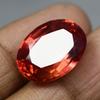 NATURAL 10.25 Carat Ceylon SAPPHIRE Orange Oval Shape CERTIFIED Loose Gemstone
