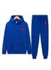 Spring Tide Brand Aml Classic Big Love Printing Men and Women the Same Couple Hooded Sweater Set