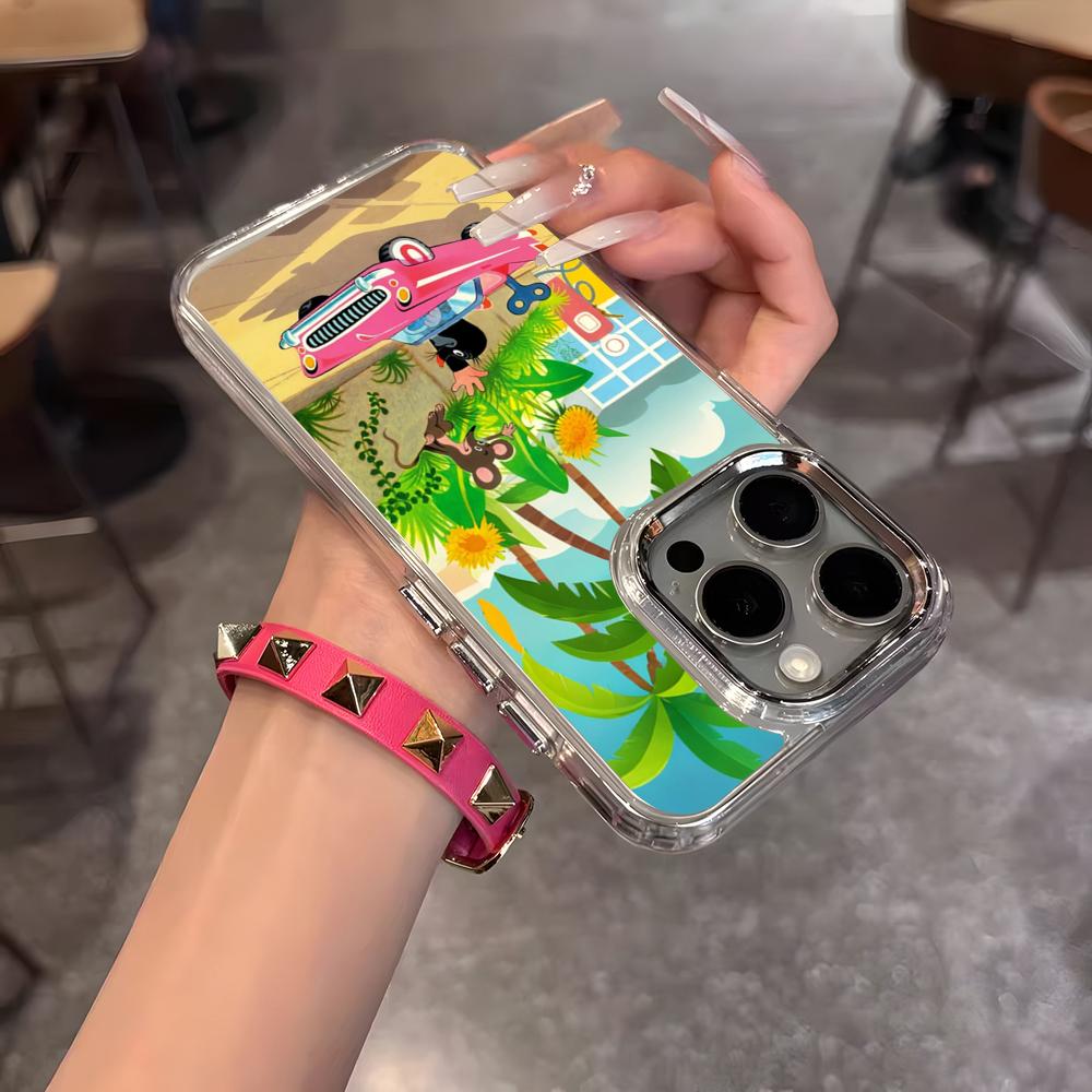 Anime Krtek Phone Case For IPhone 17 Air 16 15 14 13 12 11 Pro Pro Max Plus Transparent Soft Cover