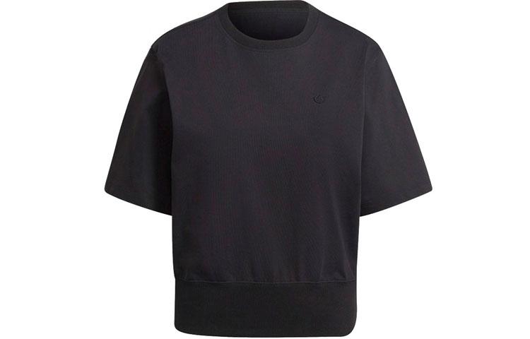 Adidas Originals T Shirts Women s Black Crew Neck Moderate HC7071 36