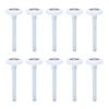 10 Pezzi Rotelle Bianche per Porta da Garage Sostituzione Rotelle in Nylon per Porta con Cuscinetti Sigillati Doppi 6200 ZZ 46mm X 120mm