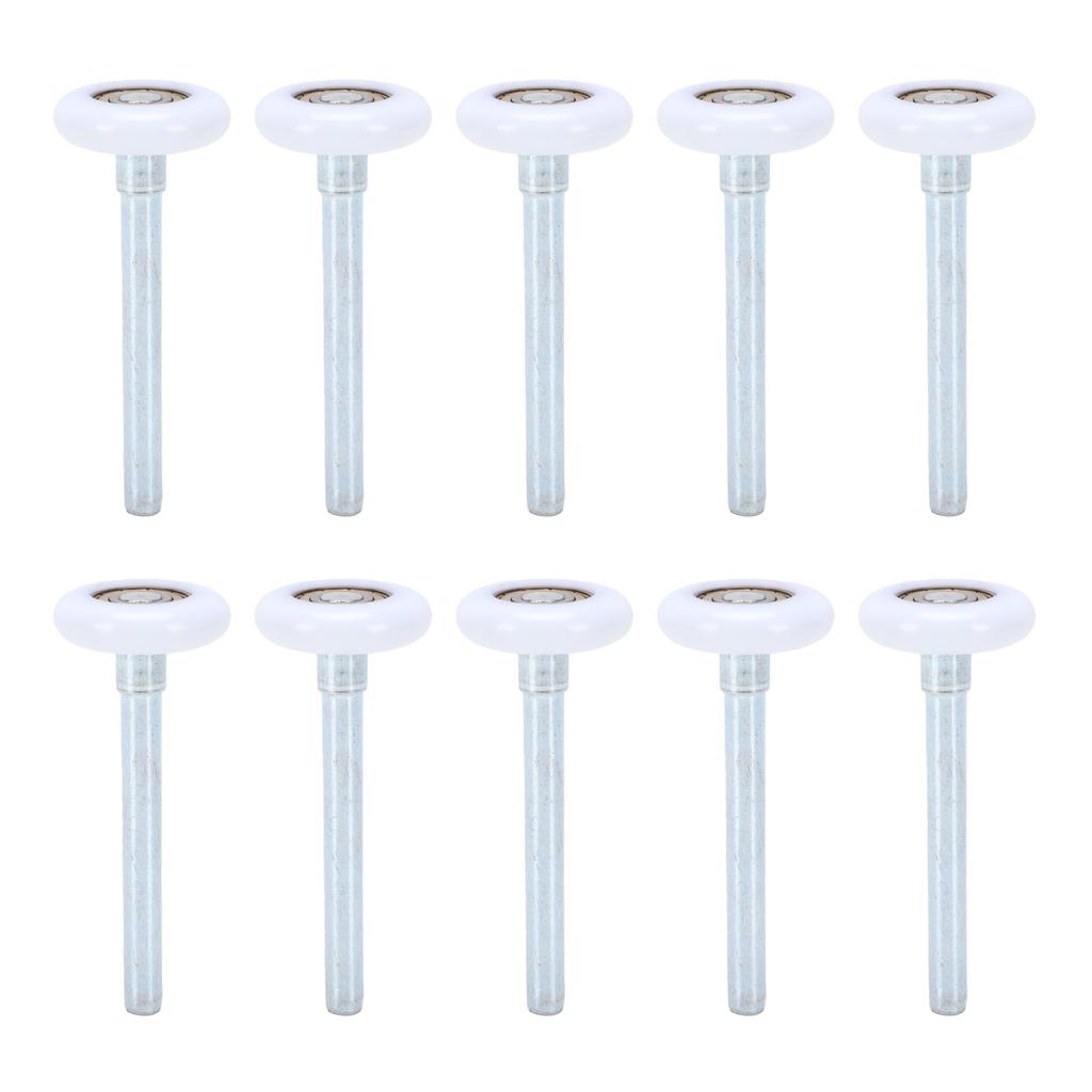 10 Pezzi Rotelle Bianche per Porta da Garage Sostituzione Rotelle in Nylon per Porta con Cuscinetti Sigillati Doppi 6200 ZZ 46mm X 120mm