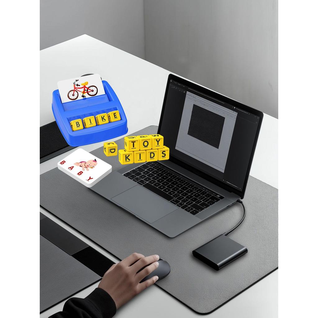 Lernkarten zum Zuordnen von Lernwörtern Alphabet & Mathe Brettspiele Spielzeug für Kleinkinder & Kinder ABC Pädagogisch Lernend STEM Homeschool Kindergarten Vorschule