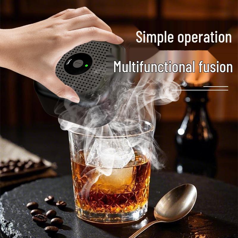 Electric Cocktail Smoker: Whiskey Bar Tool with Multiple Fruitwood Options